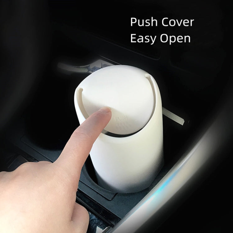 3R-2114 Car Multifunctional Mini Trash Can (White)