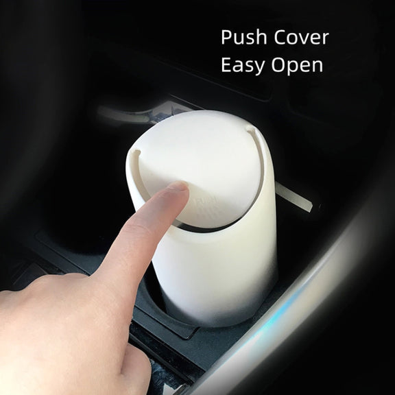 3R-2114 Car Multifunctional Mini Trash Can (White)