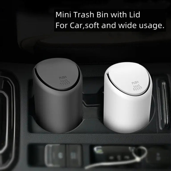 3R-2114 Car Multifunctional Mini Trash Can (Black)
