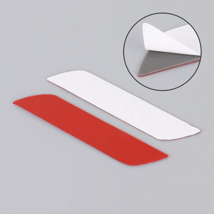 1 Pair Car Turbo Personalized Aluminum Alloy Decorative Stickers, Size: 11.5 x 2.5 x 0.5cm (Blue)