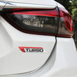 1 Pair Car Turbo Personalized Aluminum Alloy Decorative Stickers, Size: 11.5 x 2.5 x 0.5cm (Red) - 3D Metal Sticker by PMC TechLife | Online Shopping South Africa | PMC TechLife | Buy Now Pay Later Mobicred