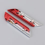 1 Pair Car Turbo Personalized Aluminum Alloy Decorative Stickers, Size: 11.5 x 2.5 x 0.5cm (Red)