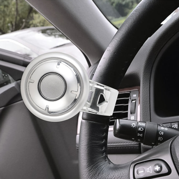 YI-71 Car Steering Wheel Booster Ball Car Power Handle (Silver Grey)