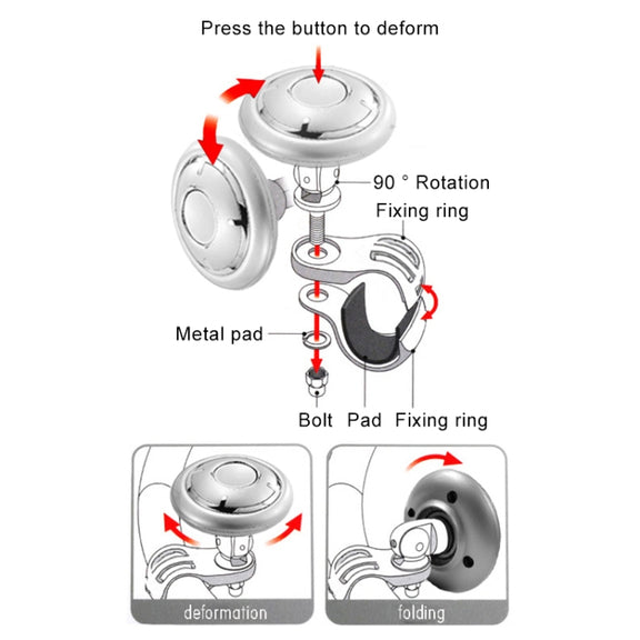 YI-71 Car Steering Wheel Booster Ball Car Power Handle (Mirror)