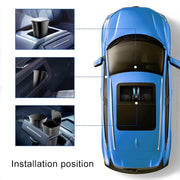 Car Center Armrest Storage Box Push-type Trash Can with Lid