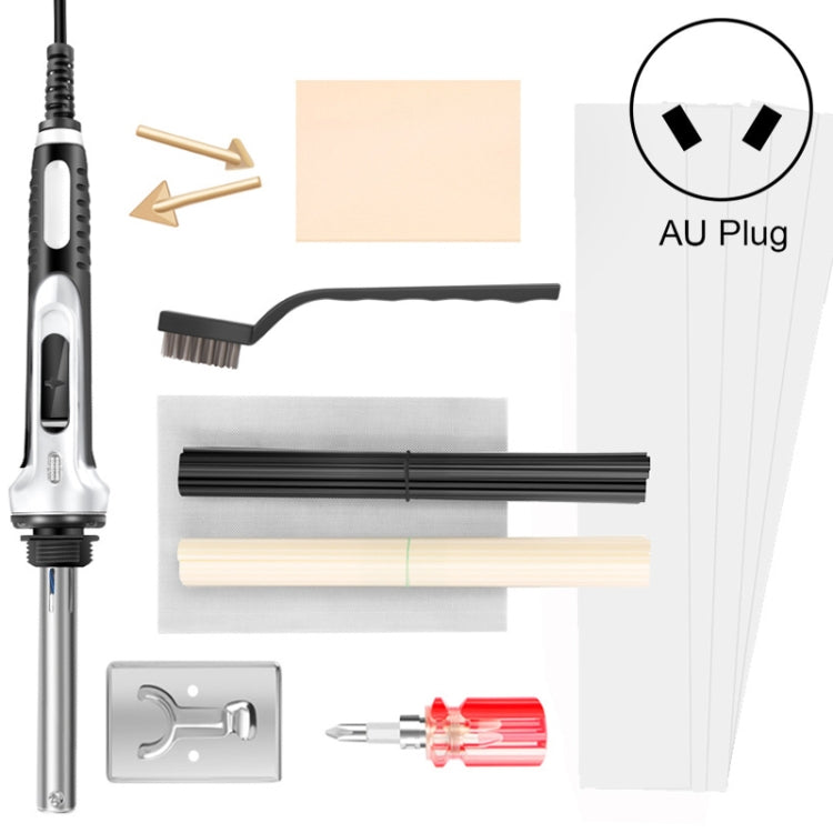100W Electric Soldering Iron Plastic Welding Machine Car Bumper Repair Plier, AU Plug (White)