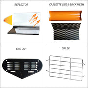 220V 1050W Heat Light Infrared Dryer Spray Paint Heating Curing Lamp Baking Booth Heater, UK Plug