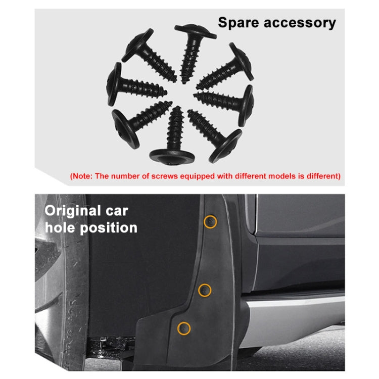 4pcs/set Car Auto Universal Soft Plastic Splash Flaps Mudguards Fender Guard