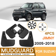 For Suzuki Jimny 2005-2018 4pcs/Set Car Auto Soft Plastic Splash Flaps Fender Guard