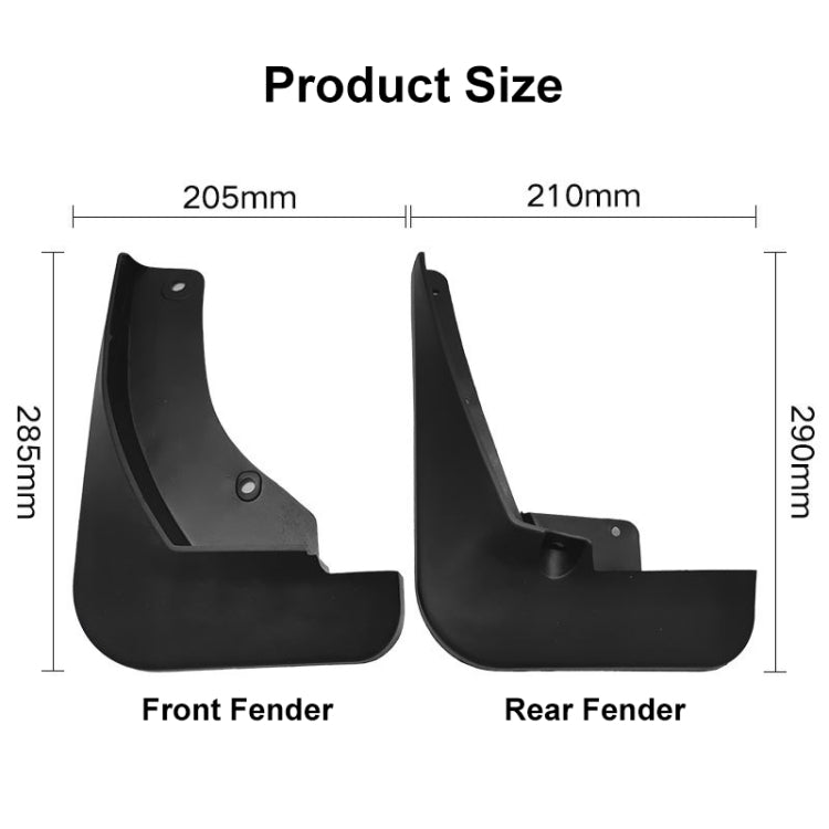 For Nissan Kicks 2017-2022 4pcs/Set Car Auto Soft Plastic Splash Flaps Fender Guard