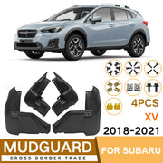 For Subaru XV 2018-2021 4pcs/Set Car Auto Soft Plastic Splash Flaps Fender Guard