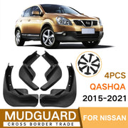 For Nissan Qashqai 2015-2021 4pcs/Set Car Auto Soft Plastic Splash Flaps Fender Guard