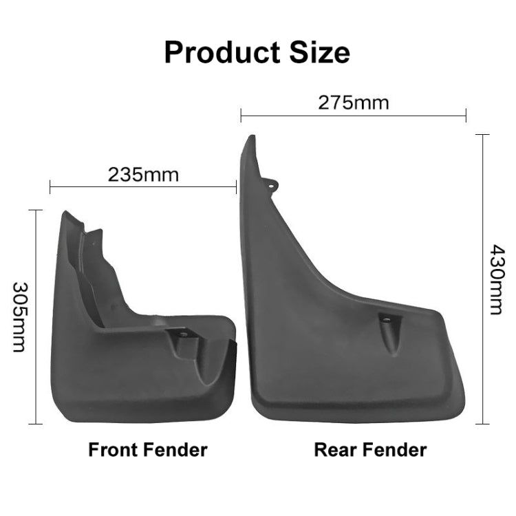 For Land Rover Freelander 2 LR2 2007-2019 4pcs/Set Car Auto Soft Plastic Splash Flaps Fender Guard