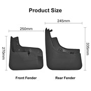 For Volkswagen Tiguan 2005-2016 4pcs/Set Car Auto Soft Plastic Splash Flaps Fender Guard