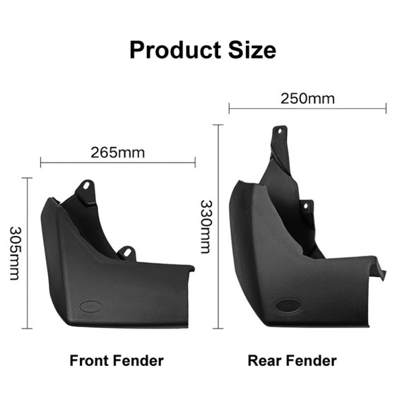 For Land Rover Discovery 4 2009-2016 4pcs/Set Car Auto Soft Plastic Splash Flaps Fender Guard