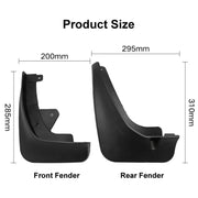 For Mazda CX-3 2015-2021 4pcs/Set Car Auto Soft Plastic Splash Flaps Fender Guard
