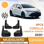 For Toyota Corolla 2020-2023 US 4pcs/Set Car Auto Soft Plastic Splash Flaps Fender Guard
