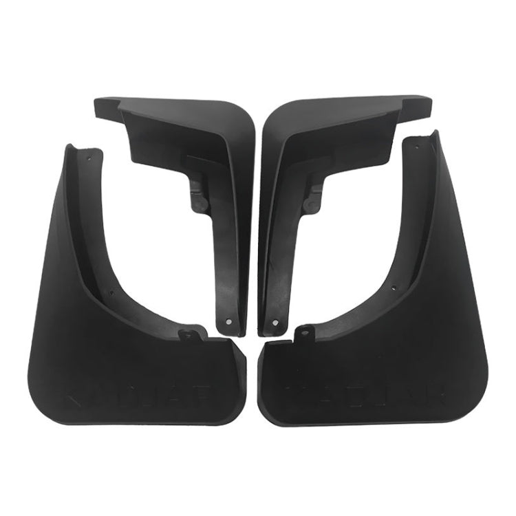 For Renault Kadjar 2016-2019 4pcs/Set Car Auto Soft Plastic Splash Flaps Fender Guard