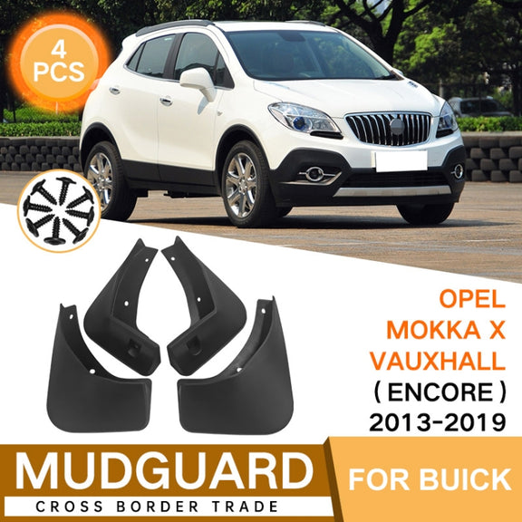 For Buick Encore 2013-2019 4pcs/Set Car Auto Soft Plastic Splash Flaps Fender Guard