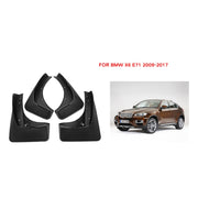 For BMW X6 E71 2009-2017 4pcs/Set Car Auto Soft Plastic Splash Flaps Fender Guard