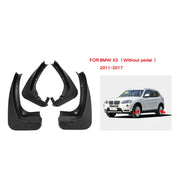 For BMW X3 F25 2011-2017 4pcs/Set Car Auto Soft Plastic Splash Flaps Fender Guard