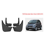 For Mercedes-Benz Smart 2009-2015 4pcs/Set Car Auto Soft Plastic Splash Flaps Fender Guard