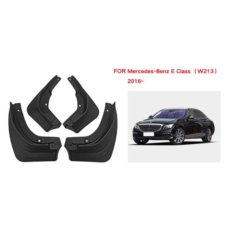 For Mercedes-Benz E-class 2016 4pcs/Set Car Auto Soft Plastic Splash Flaps Fender Guard