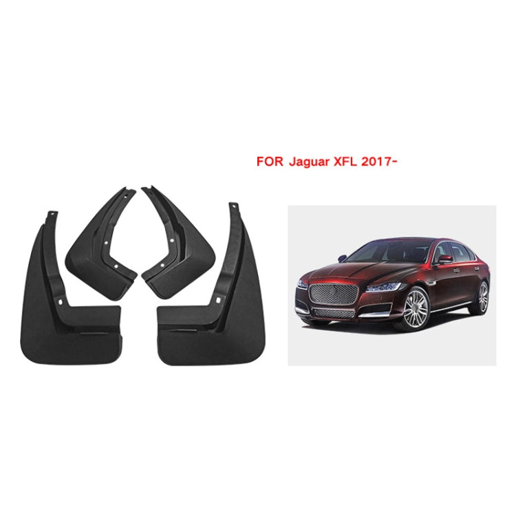 For Jaguar XFL 2016 4pcs/Set Car Auto Soft Plastic Splash Flaps Fender Guard