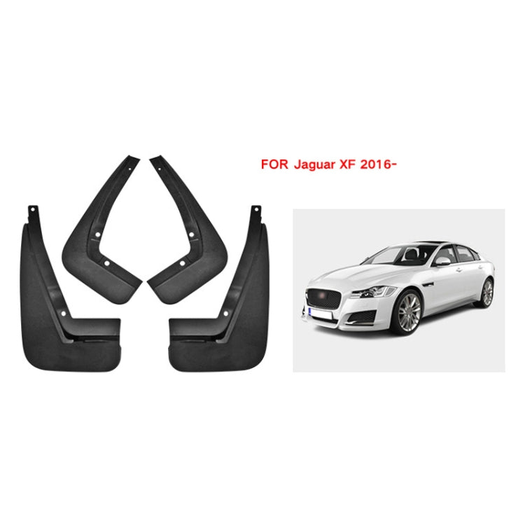 For Jaguar XF 2016 4pcs/Set Car Auto Soft Plastic Splash Flaps Fender Guard