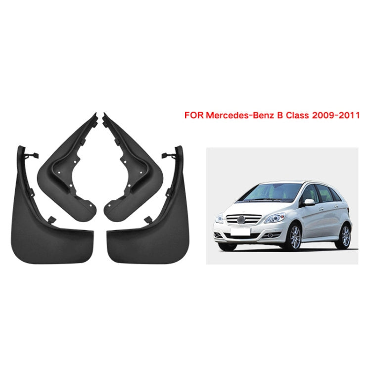 For Mercedes-Benz B200 2008-2011 4pcs/Set Car Auto Soft Plastic Splash Flaps Fender Guard