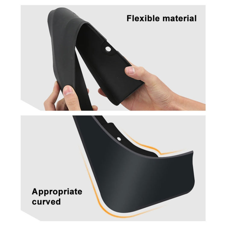 For Mercedes-Benz B-class 2012-2015 4pcs/Set Car Auto Soft Plastic Splash Flaps Fender Guard