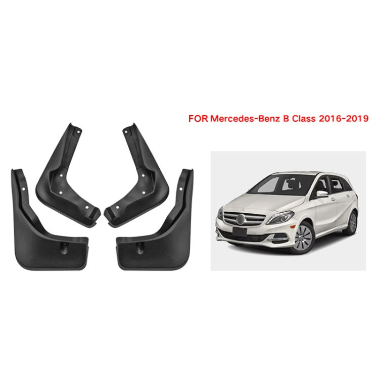 For Mercedes-Benz B-class 2016-2019 4pcs/Set Car Auto Soft Plastic Splash Flaps Fender Guard