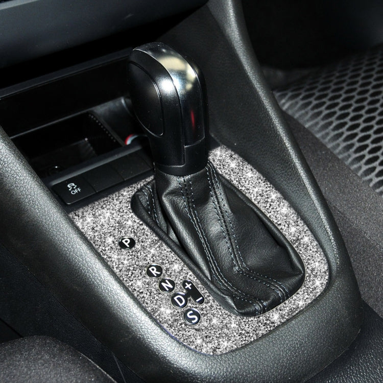 Car Gear Adjustment A Diamond Decoration Cover Sticker for Volkswagen Golf 6 2008-2012, Left-hand Drive