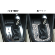 Car Gear Adjustment A Diamond Decoration Cover Sticker for Volkswagen Golf 6 2008-2012, Left-hand Drive
