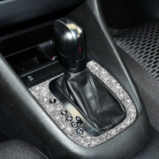 Car Gear Adjustment B Diamond Decoration Cover Sticker for Volkswagen Golf 6 2008-2012, Left-hand Drive