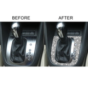 Car Gear Adjustment B Diamond Decoration Cover Sticker for Volkswagen Golf 6 2008-2012, Right-hand Drive