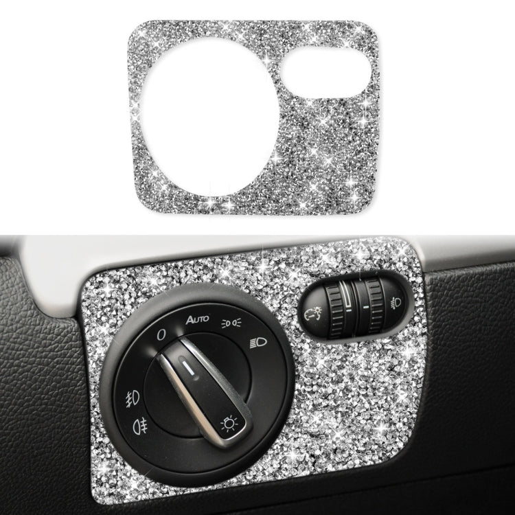Car Headlight Diamond Decoration Cover Sticker for Volkswagen Golf 6 2008-2012, Left-hand Drive