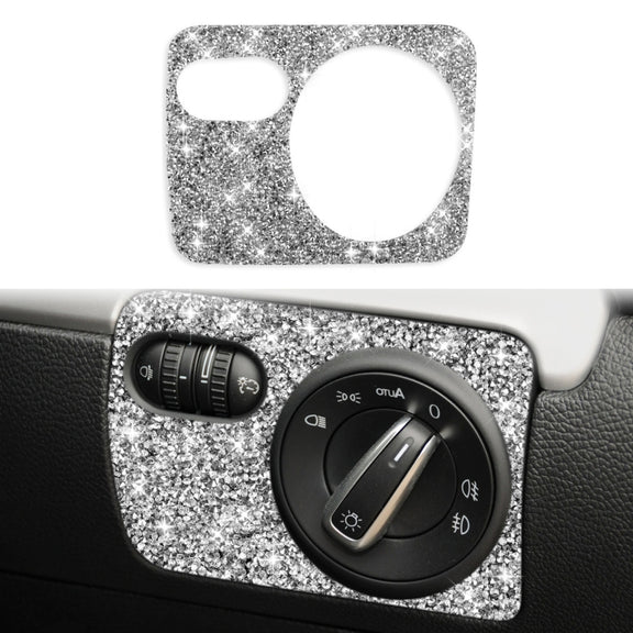 Car Headlight Diamond Decoration Cover Sticker for Volkswagen Golf 6 2008-2012, Right-hand Drive
