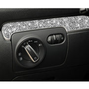 Car Central Control Diamond Decoration Cover Sticker for Volkswagen Golf 6 2008-2012, Left-hand Drive