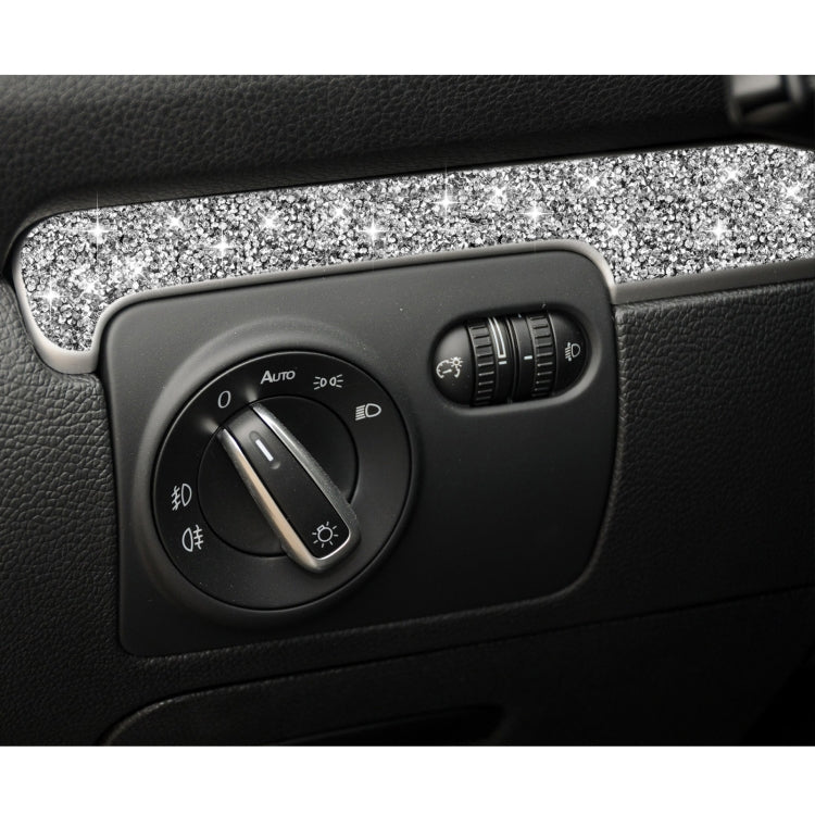 Car Central Control Diamond Decoration Cover Sticker for Volkswagen Golf 6 2008-2012, Left-hand Drive