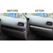 Car Central Control Diamond Decoration Cover Sticker for Volkswagen Golf 6 2008-2012, Left-hand Drive