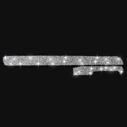 Car Central Control Diamond Decoration Cover Sticker for Volkswagen Golf 6 2008-2012, Right-hand Drive