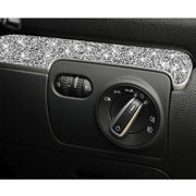 Car Central Control Diamond Decoration Cover Sticker for Volkswagen Golf 6 2008-2012, Right-hand Drive