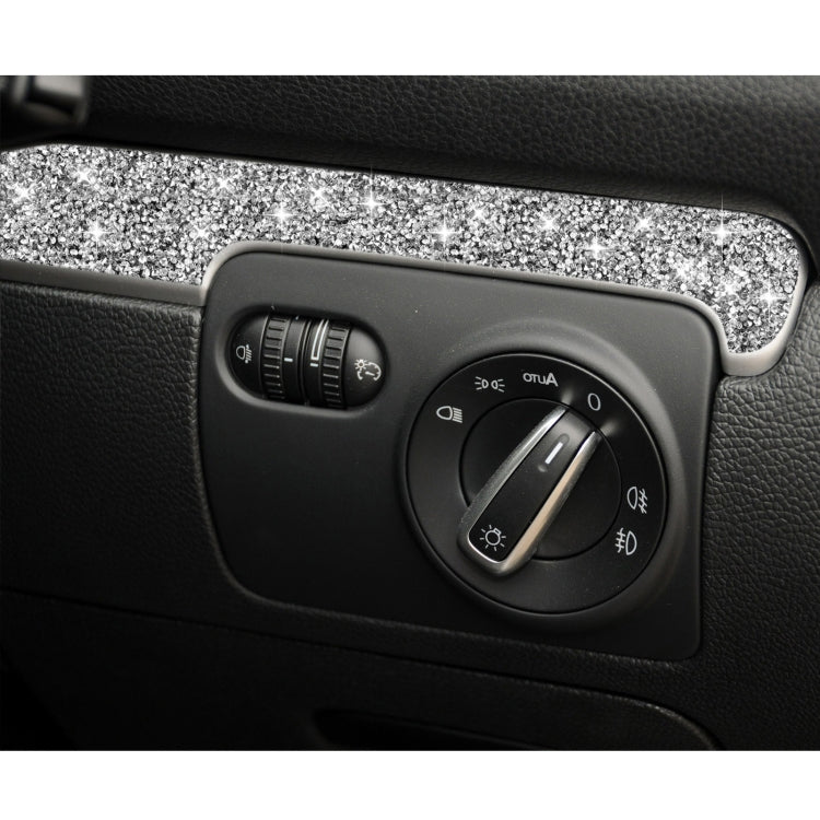 Car Central Control Diamond Decoration Cover Sticker for Volkswagen Golf 6 2008-2012, Right-hand Drive