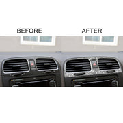 Car Middle Air Outlet Diamond Decoration Cover Sticker for Volkswagen Golf 6 2008-2012, Left and Right Drive