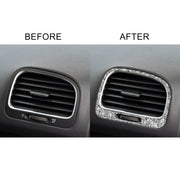 Car Left and Right Air Outlet Diamond Decoration Cover Sticker for Volkswagen Golf 6 2008-2012, Left and Right Drive
