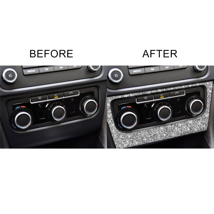 Car AC Panel Diamond Decoration Cover Sticker for Volkswagen Golf 6 2008-2012, Left and Right Drive