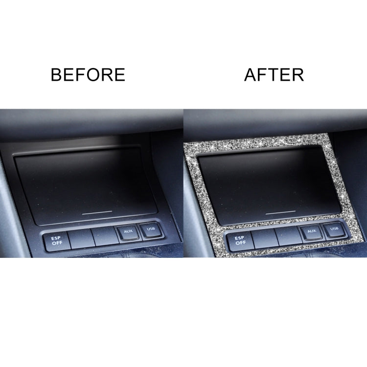 Car Ashtray Frame Diamond Decoration Cover Sticker for Volkswagen Golf 6 2008-2012, Left and Right Drive