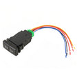 TS-201 For Toyota Car Blue-green Light Large Fog Light Dual Control Switch with Lock - Car Switches by PMC TechLife | Online Shopping South Africa | PMC TechLife