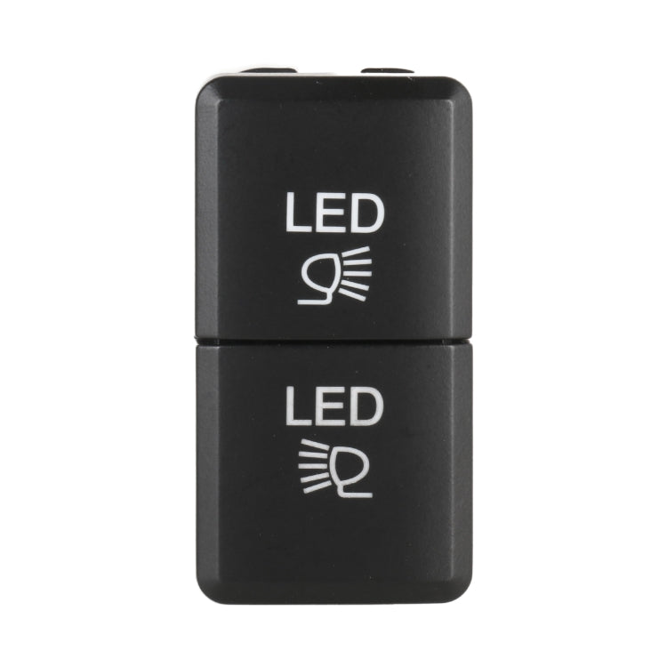 TS-201 For Toyota Car Blue-green Light Large Fog Light Dual Control Switch with Lock